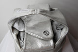 Chanel Bucket Bag in Silver Metallic Leather - Dyva's Closet