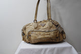 Prada Limited Edition Genuine Tan Beige Python Snakeskin Leather Satchel - Dyva's Closet