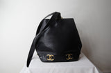Chanel Vintage D Ring Logo Caviar Bucket Bag - Dyva's Closet