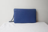 Chanel Blue Caviar Wallet on a Chain - Dyva's Closet