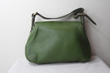 Gucci Leather Horsebit Chain Flap Bag Green - Dyva's Closet