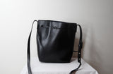 Mansur Gavriel Black Bucket Bag - Dyva's Closet