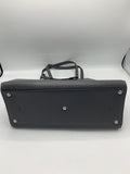Fendi 2jours in grey saffiano leather with green suede lining - Dyva's Closet