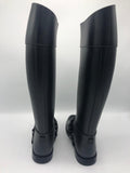 Givenchy Eva Black Rubber Rain Boots - Dyva's Closet