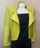 Balmain Sunshine Leather Biker Jacket - Dyva's Closet