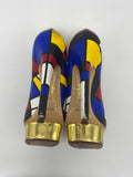 Limited edition 100 of 100 pieces handpainted Mondrian shoes by Boyarde for Art Miami 2012 ( handpainted on Charlotte Olympia heels)