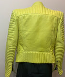 Balmain Sunshine Leather Biker Jacket - Dyva's Closet