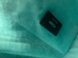 Fendi 2jours in grey saffiano leather with green suede lining - Dyva's Closet