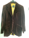 Pauw Long Velvet Jacket in Maroon - Dyva's Closet