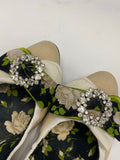 Dolce & Gabbana beige embellished flats