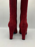 Hermès red suede boots - Dyva's Closet