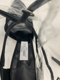 Jimmy Choo x  Off-white Claire 100 in black/ transparent - Dyva's Closet