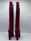 Hermès red suede boots - Dyva's Closet