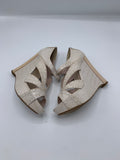 Dior Bonnie Platforms in Croco finish in Beige/Rose - Dyva's Closet