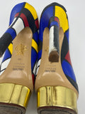 Limited edition 100 of 100 pieces handpainted Mondrian shoes by Boyarde for Art Miami 2012 ( handpainted on Charlotte Olympia heels)