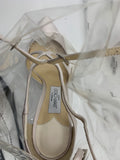 Jimmy Choo x Offwhite Claire 100 Satin Pumps in White - Dyva's Closet