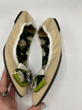 Dolce & Gabbana beige embellished flats