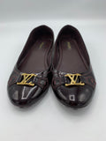 Louis Vuitton Amarante Patent Leather Oxford ballet flats - Dyva's Closet