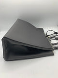 Fendi 2jours in grey saffiano leather with green suede lining - Dyva's Closet