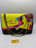 Designs Factory Faux leather and canvas with Arabic writing - Dyva's Closet