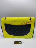 Designs Factory Faux leather and canvas with Arabic writing - Dyva's Closet