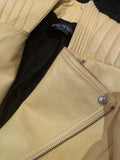 Balmain Sunshine Leather Biker Jacket - Dyva's Closet