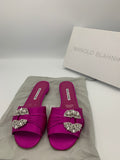 Manolo Blahnik Pralina in Fuchsia - Dyva's Closet