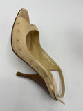 Gina Ostrich Exotic Leather Slingbacks