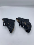 Dior Bonnie Platforms in Croco Finish in Black - Dyva's Closet