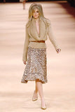 Alexander McQueen Fall 2005 Runway Look 17 Leopard Skirt with Fur Trim - Dyva's Closet