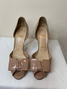 Christian Louboutin Joli D'Orsay Patent Leather Heels - Dyva's Closet