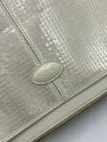 Tod's White Leather and Sequin Bag - Dyva's Closet