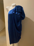 Stella McCartney New With Tags Blue Silk One Shoulder Dress - owned by Liv Tyler - Dyva's Closet