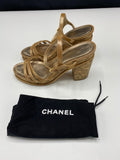 Chanel Platform Cork Sandals - Dyva's Closet