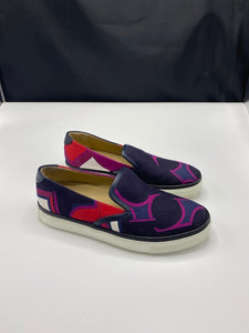 Hèrmes slip on sneakers in Les Coupes print