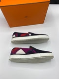 Hèrmes slip on sneakers in Les Coupes print