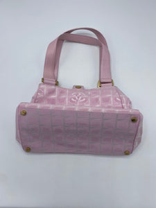 Chanel Pink Canvas Travel Ligne Tote Chanel
