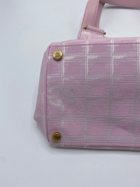 Chanel Pink Travel Line Shoulder Bag