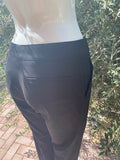 Gucci black trousers with built in horse bit belt