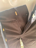 Gucci black trousers with built in horse bit belt