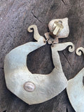 Hervé Van der Straeten hand hammered bronze earrings