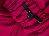 Gucci Red Wool/Cashmere Mix dress with large Gold Gucci Buttons on Sleeves - Dyva's Closet