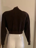 Hermès Chocolate Brown Leather/Suede Bomber Jacket - Dyva's Closet