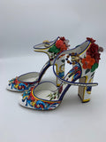 Dolce and Gabbana Vaso Fiori Maioliche Heels - Dyva's Closet