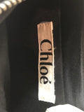 Chloé Black and Silver Beaded Crescent Bag - Dyva's Closet