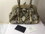 Prada Python Frame Bag with Kiss Lock - Dyva's Closet
