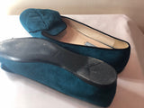 Prada Blue Loafers with Prada Logo - Dyva's Closet