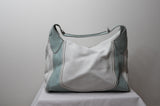 Tod's perforated white and mint green handbag - Dyva's Closet