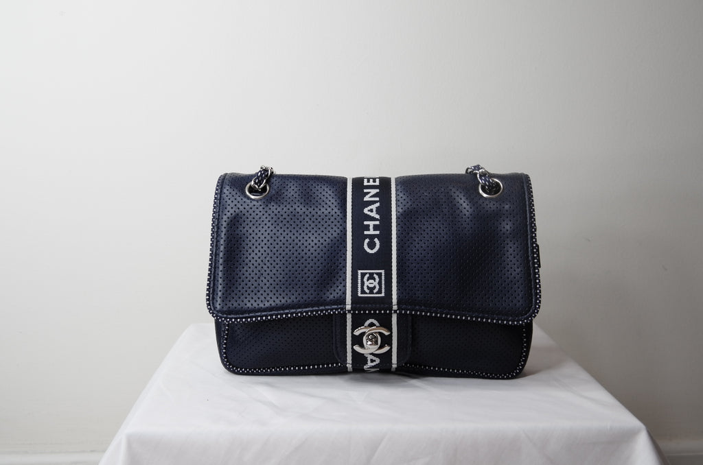 Chanel Blue Leather Sport Flap Bag – Dyva's Closet