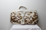 Mulberry Ayler Rio Tote in Nude, Coconut and Oak Woven Leather - Dyva's Closet